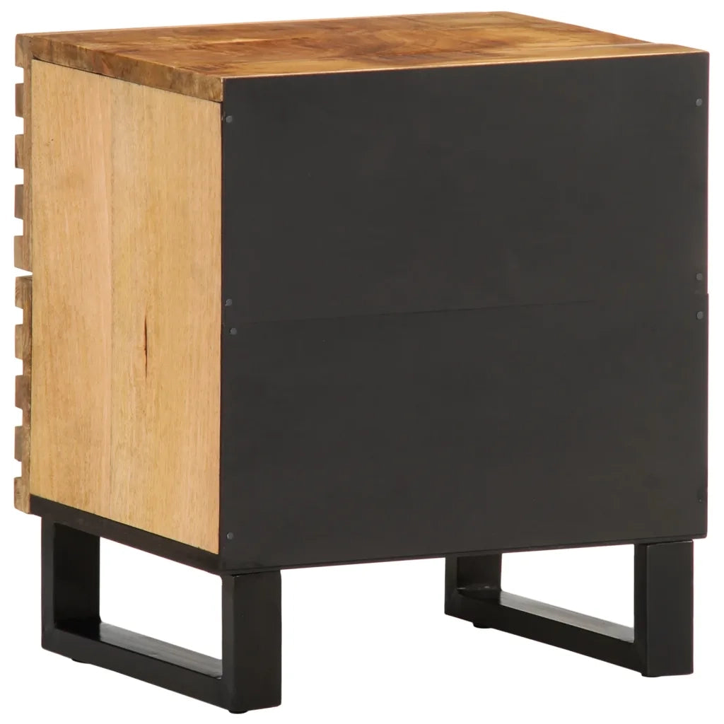 Comodino 40x34x46 cm in Legno Massello di Mango 377426
