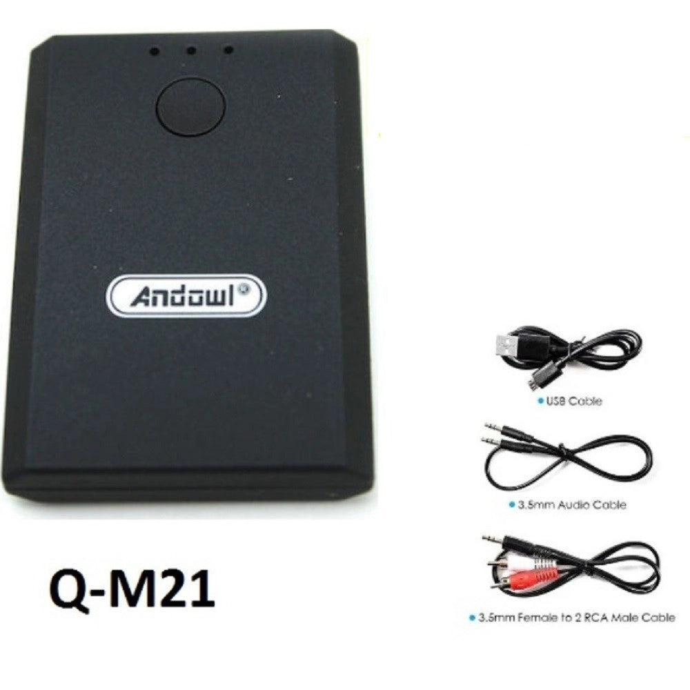 Trade Shop - Ricevitore Trasmettitore Audio Ricaricabile Bluetooth Per Tv Stereo Cuffie Q-m21 -