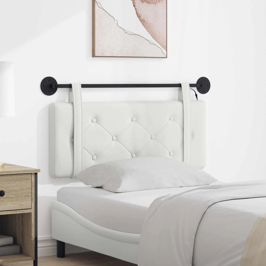 Testiera | Testata sospesa Con luce LED Bianco Similpelle