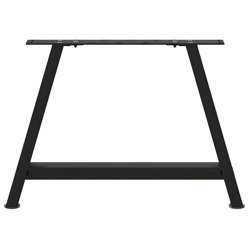 Set di 2 gambe regolabili per tavolino da caffè a forma di A 70 x 42-43 cm design moderno acciaio nero 02_0057119