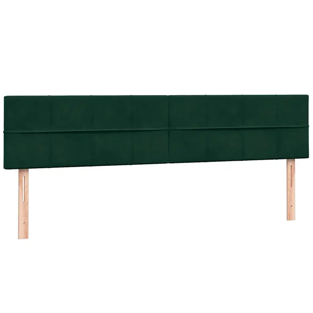 vidaXL Giroletto a Molle con Materasso Verde Scuro 180x220 cm Velluto