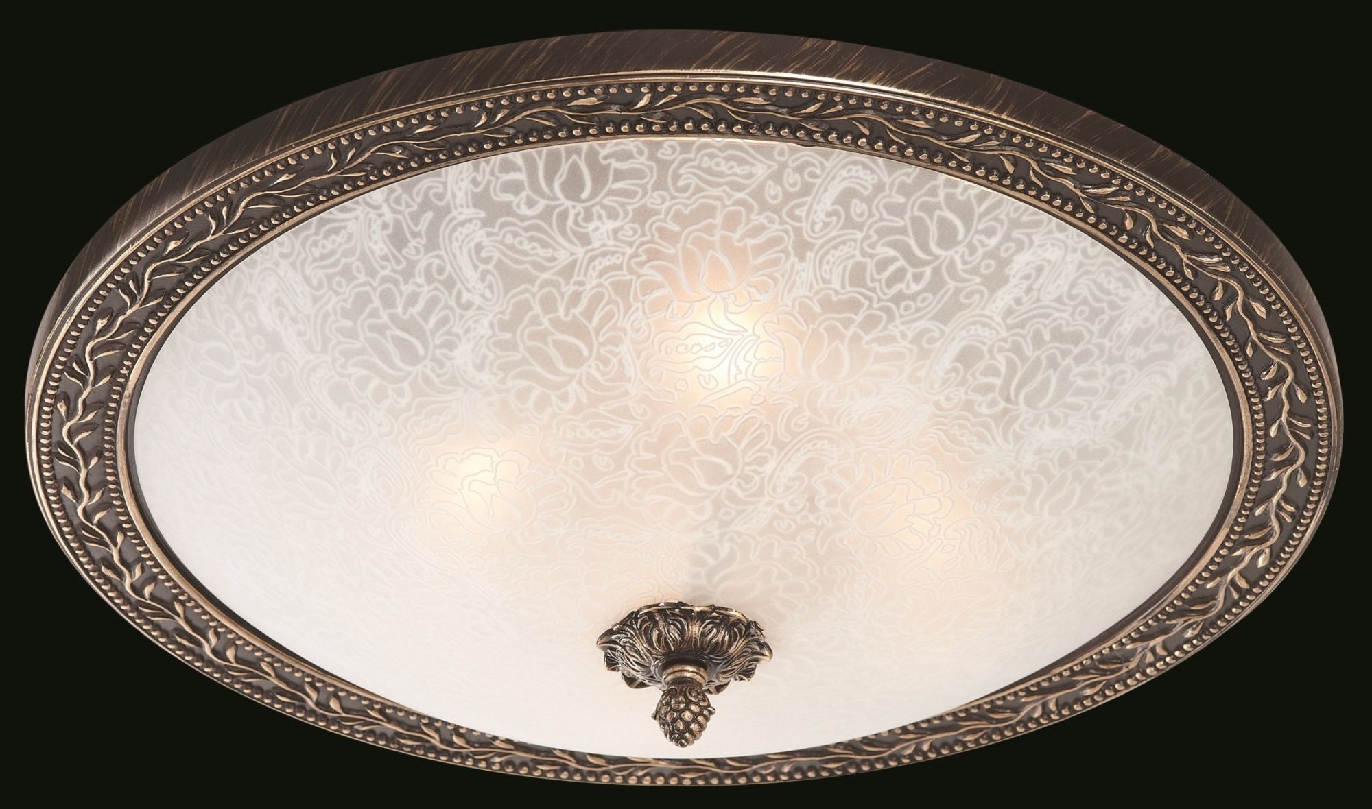 Plafoniera Ceiling & Wall in Metallo Aritos Marrone con Oro