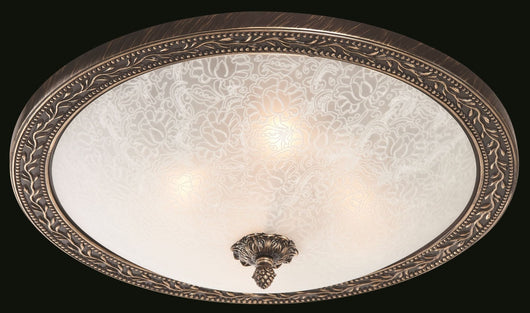 Plafoniera Ceiling & Wall in Metallo Aritos Marrone con Oro