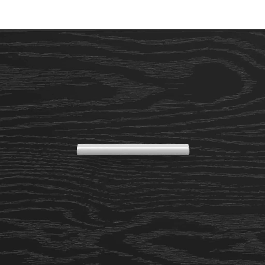 Tavolino da salotto con cassetto Rovere Nero 55 x 55 x 45cm