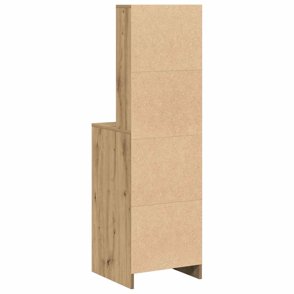 Credenza | Madia | Buffet da pranzo | Armadio da pranzo Rovere artigianale 41 x 40 x 135 cm Legno multistrato