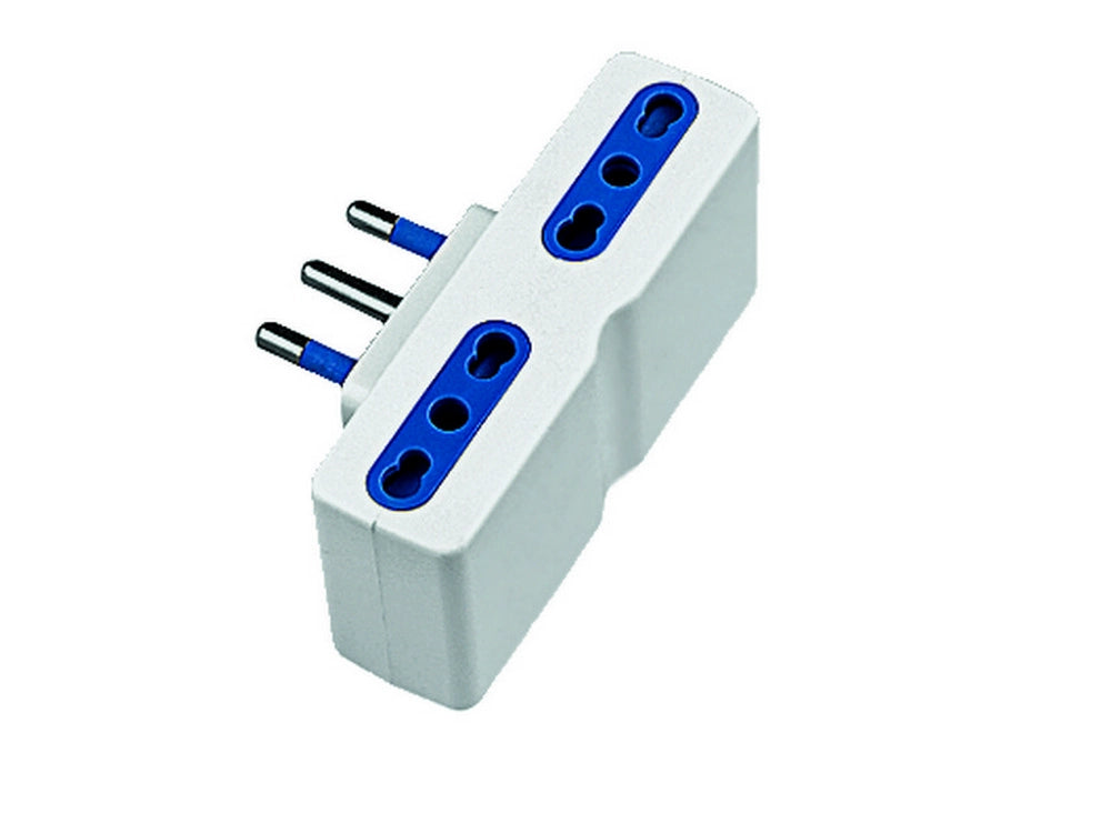 30pz adattatore quadruplo 2p+t spina 16a/4 prese 10/16a cod:ferx.vit26425