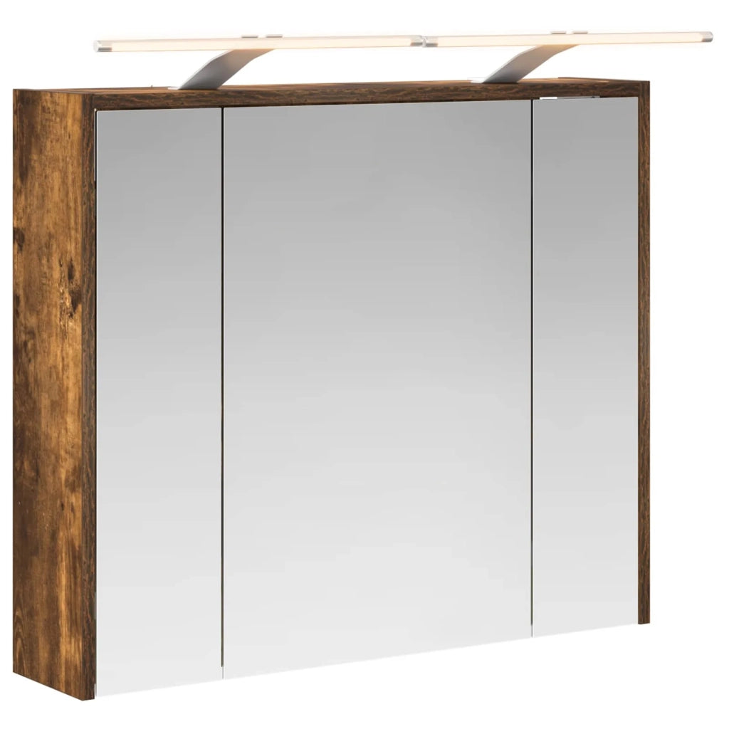 Mobiletto per specchio da Bagno | Armadio da bagno Rovere fum¨¦ 73,5 x 16 x 62,5 cm