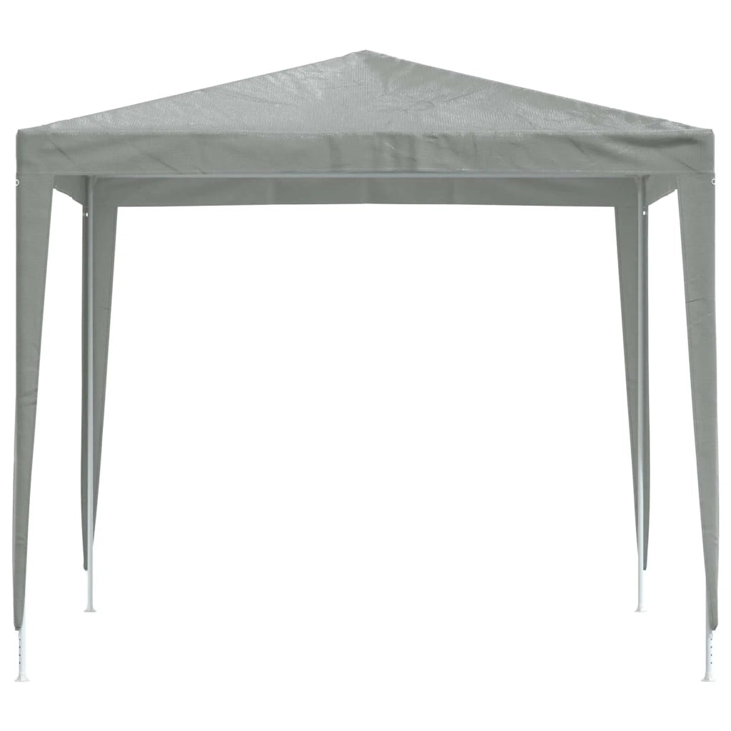 Tenda Party 250 x 250 x 240 cm Grigio Chiaro PE e Acciaio