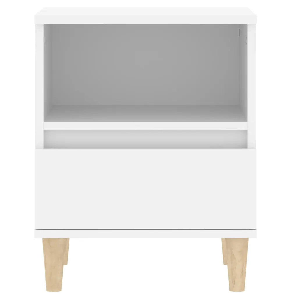 Comodini 2 pz-Set di 2 Tavolino da notte in Bianco 40x35x50 cm 746406