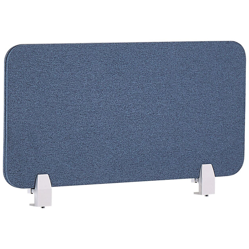 Pannello Divisorio Blu Fonoassorbente 80 x 40 cm in Plastica PET per Scrivania
