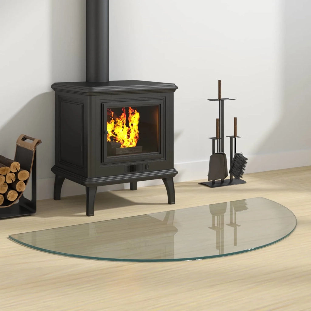 Piastra in vetro per camino Trasparente 1000 x 500 mm Vetro CFW2265414