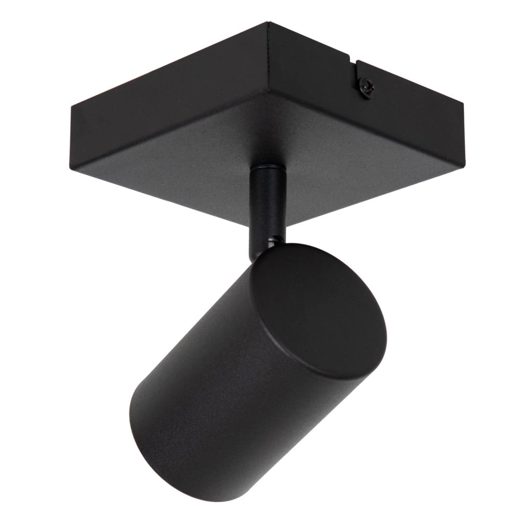 Faretto soffitto AMIGO 1xGU10 nero quadrato Lucide