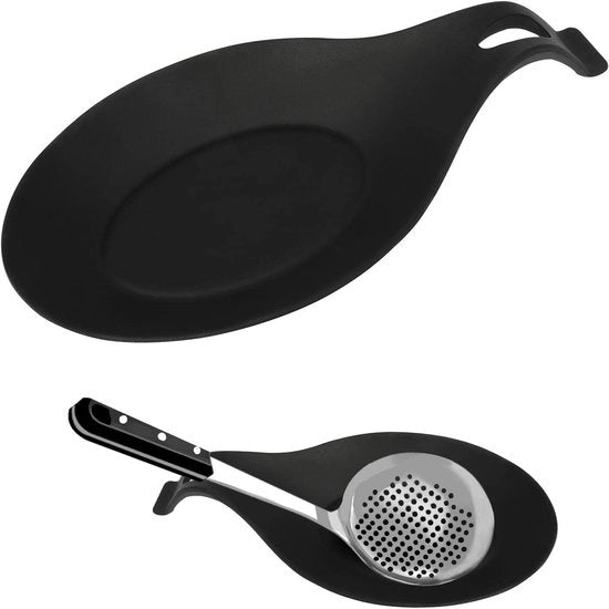 Sostituto di cucchiaio in silicone, sostituto di cucchiaio per cucina in silicone, supporto per cucchiai in forma di mandorla per cucina resistente a forno e lavastoviglie