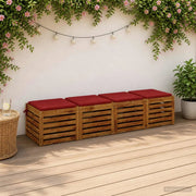 Cuscini per Sedia in 4 Pezzi SOEST 4 pz 100% Poliestere 944352