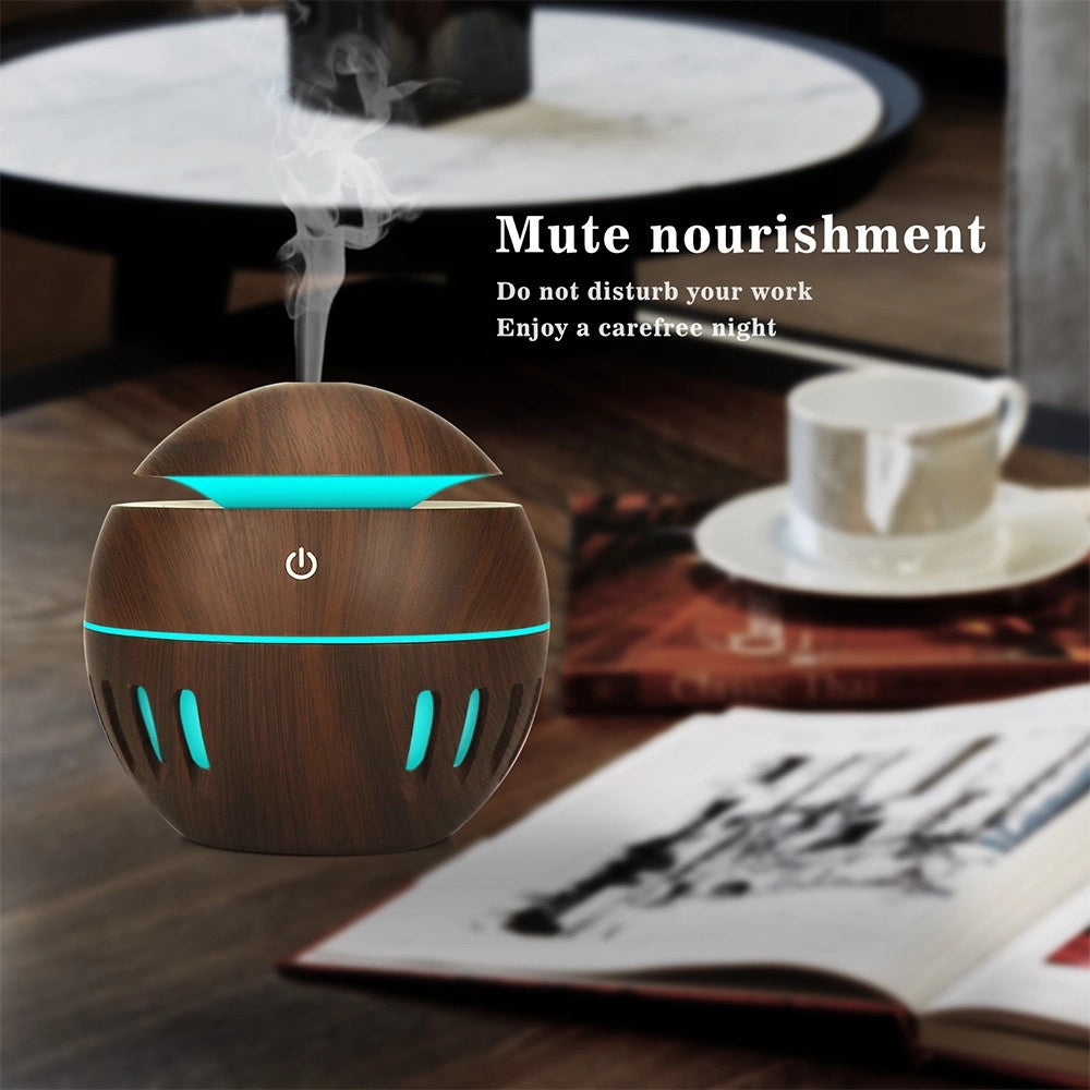 Trade Shop - Umidificatore Ultrasuoni Diffusore Di Aromi Oli Essenziali Per Aromaterapia Usb -