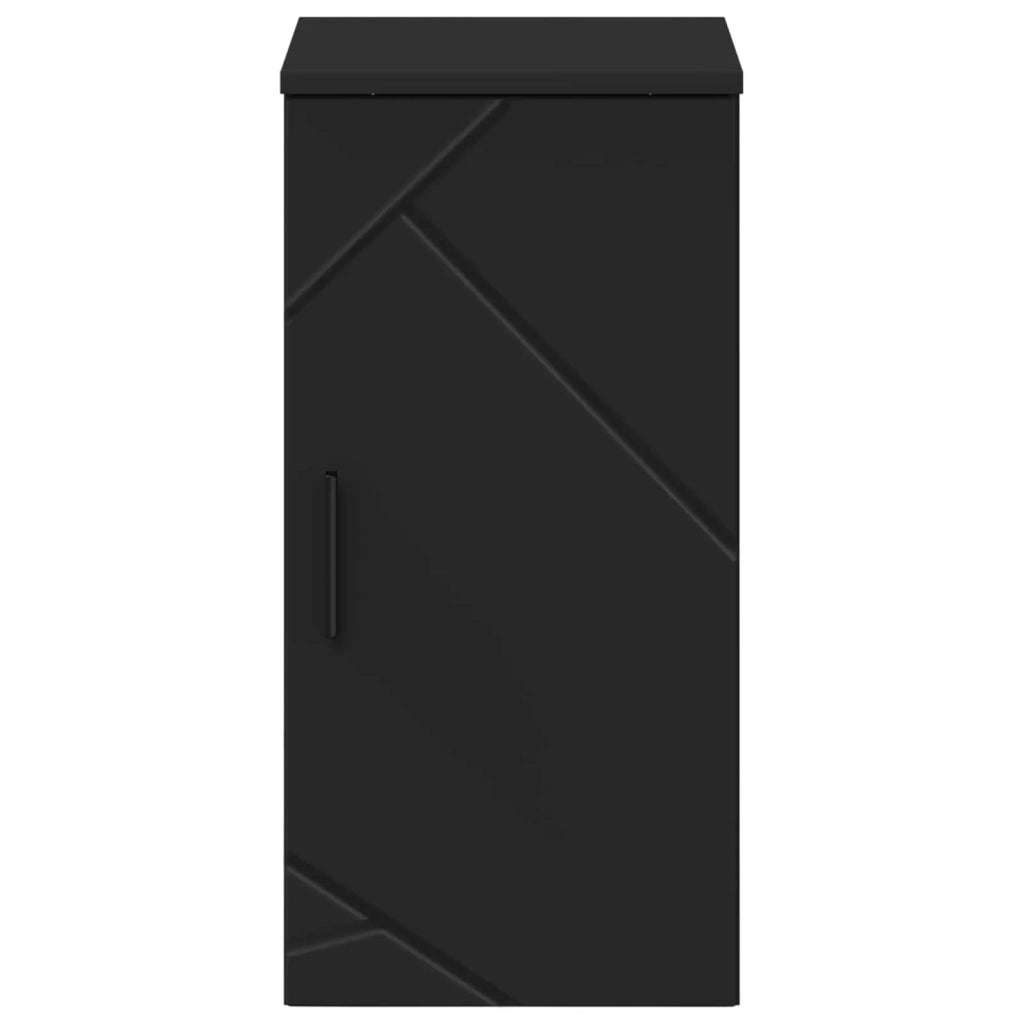 Mobile da Bagno Montaggio a parete Nero 30 x 31,5 x 61 cm 883345