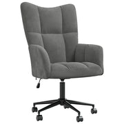 Poltrona Relax Grigio Scuro in Vellutocod mxl 118496