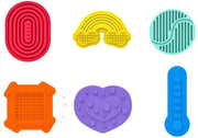 Giocattoli da Fidget 6 pezzi - Giocattoli Sensoriali - Giocattoli Antistress - Gomma Duratura - Silenzioso - Migliora la Concentrazione - Giocattoli Relaxanti
