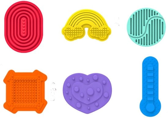 Giocattoli da Fidget 6 pezzi - Giocattoli Sensoriali - Giocattoli Antistress - Gomma Duratura - Silenzioso - Migliora la Concentrazione - Giocattoli Relaxanti