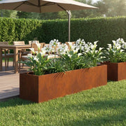 Vaso da giardino Ruggine 100 x 20 x 20 cm Acciaio Corten 8005188