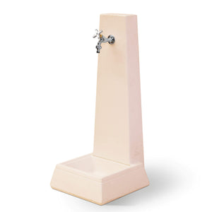 Fontana da Giardino Senza Rubinetto in Cemento Granulato di Marmo Oslo Rosa antico