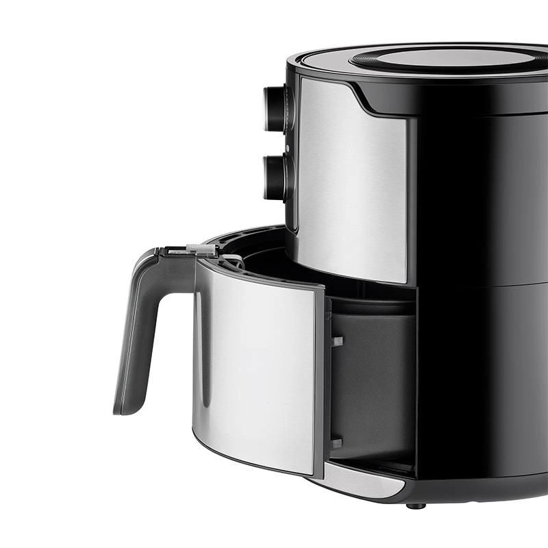 Unold 58655 friggitrice Doppia 5 L 1400 W Friggitrice ad aria calda Nero, Acciaio inox