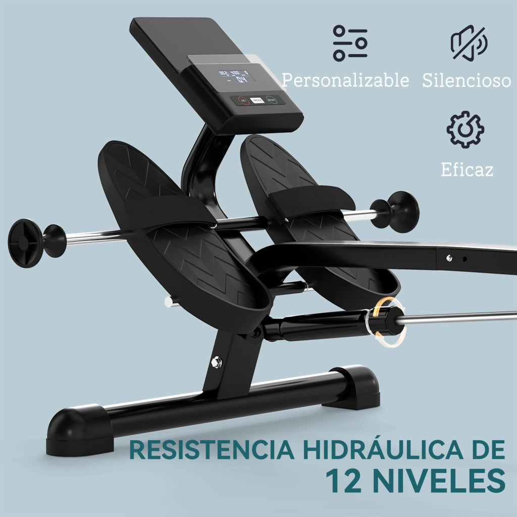 Vogatore Domestico ¨C zephmum ¨C 12 Livelli Resistenza Idraulica LCD Nero