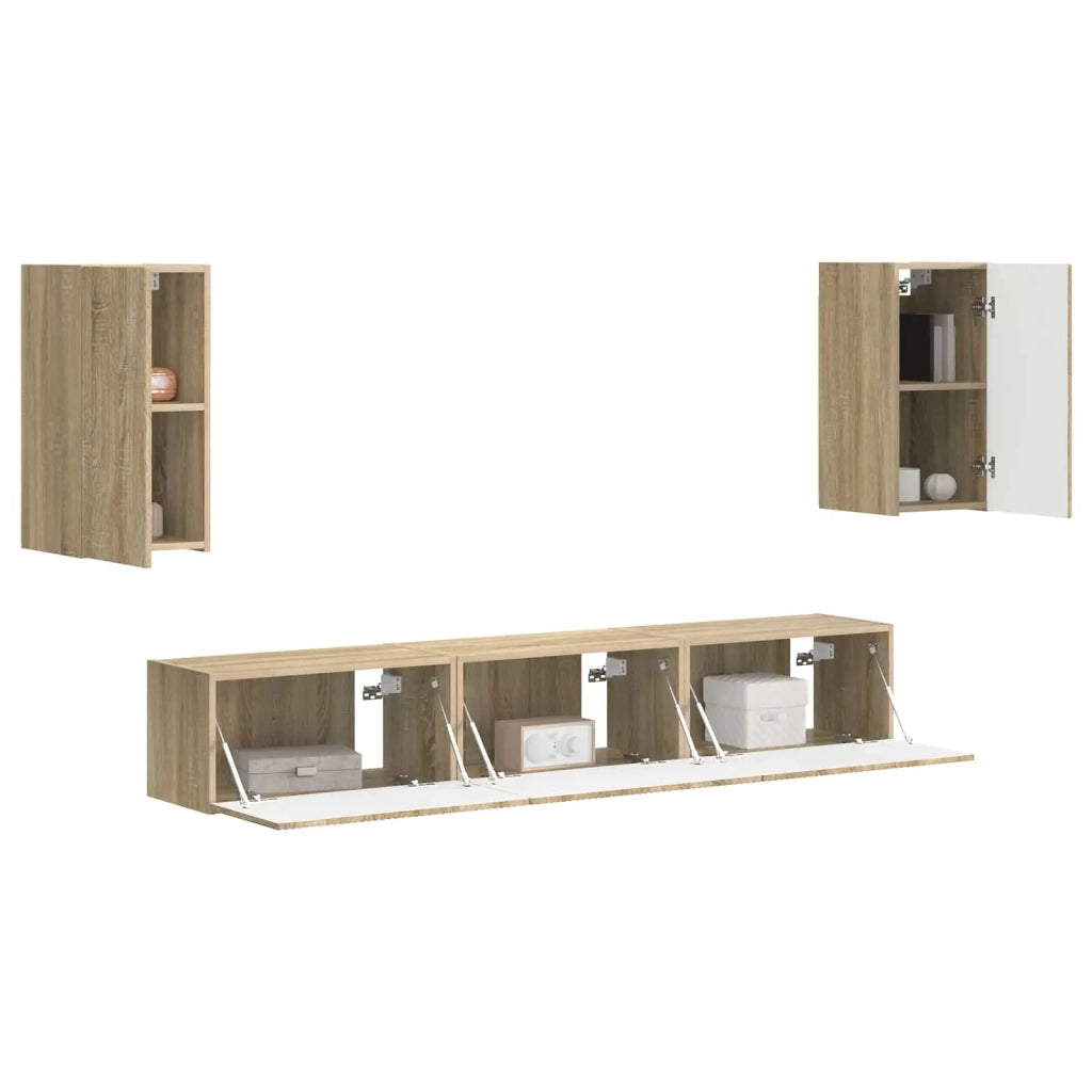 Set mobile TV 5 pcs Rovere Sonoma Legno multistrato 3409071