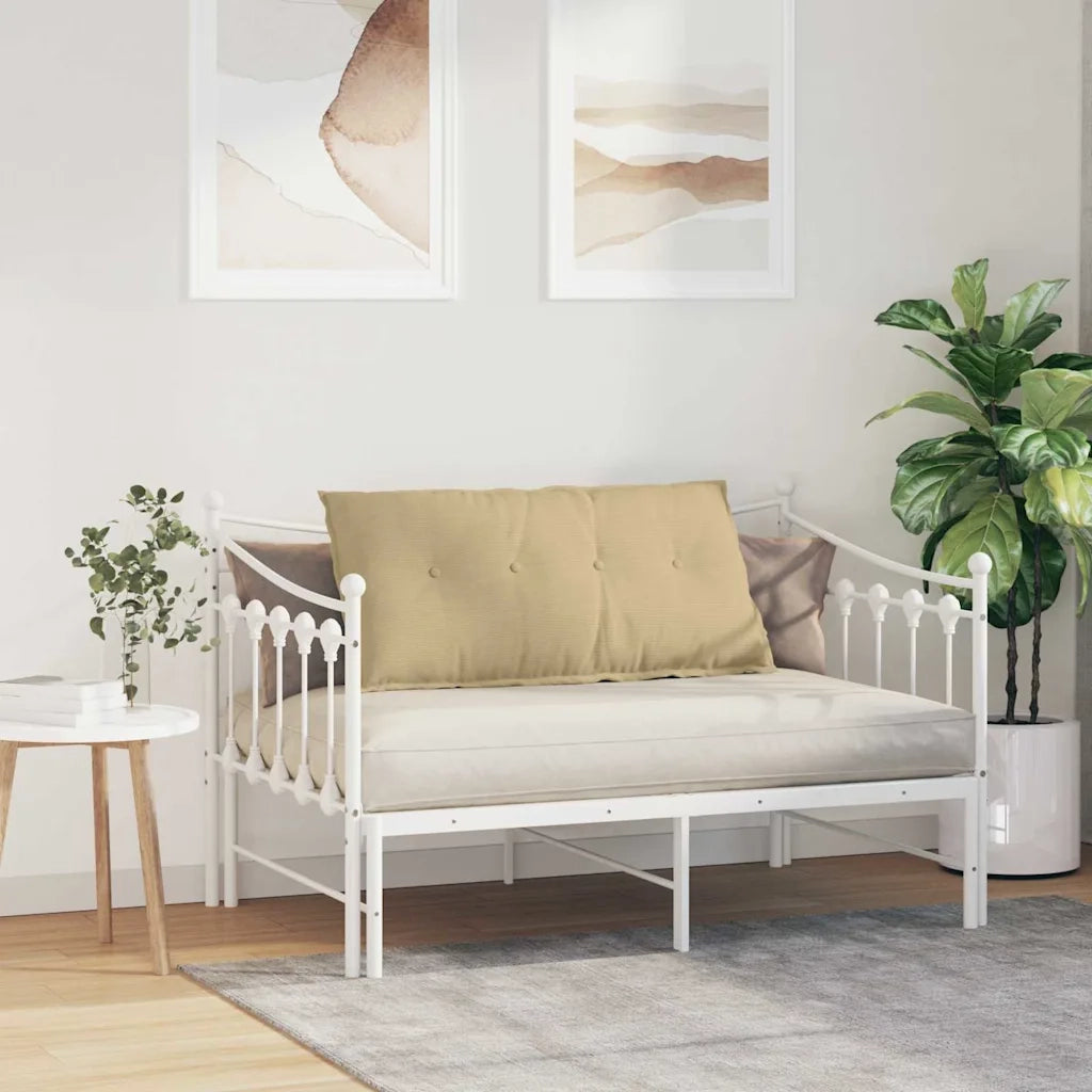 Cuscino per Schiena Grigio Verde 100 x 50 cm Tessuto in Cords