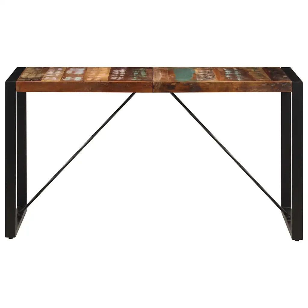 Tavolo da Pranzo 140x70x75 cm Legno Massello di Recupero cod mxl 19316