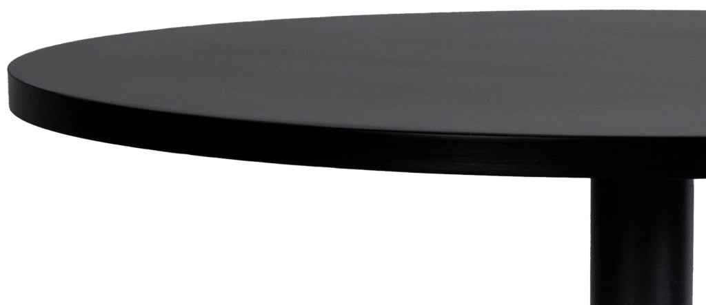 Tavolino rotondo nero/nero