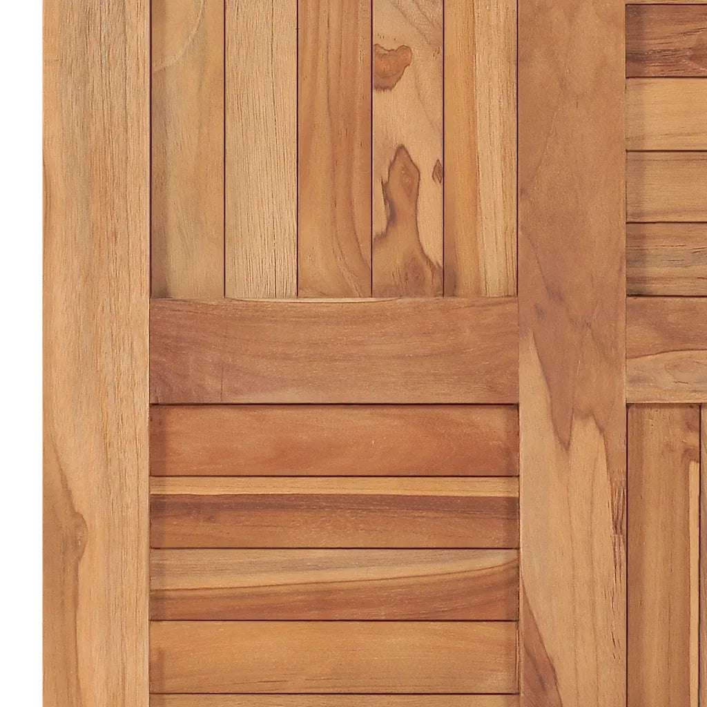 Piano del Tavolo in Legno Massello di Teak 60x60x2,5 cm 48988
