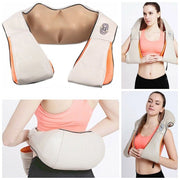 Trade Shop - Massaggiatore Cervicale Shiatsu Rotante Collo Gambe Schiena Riscaldante -