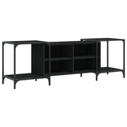 Mobile TV multimediale scaffale TV mobile TV sala da pranzo soggiorno camera da letto 153 x 37 x 50 cm legno ingegnerizzato nero 02_0026037