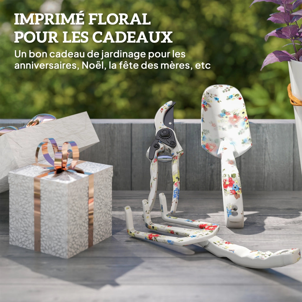 Set Giardinaggio 3 Pezzi ¨C Zephmum ¨C Alluminio con Sfalciatore, Pala e Rastrello