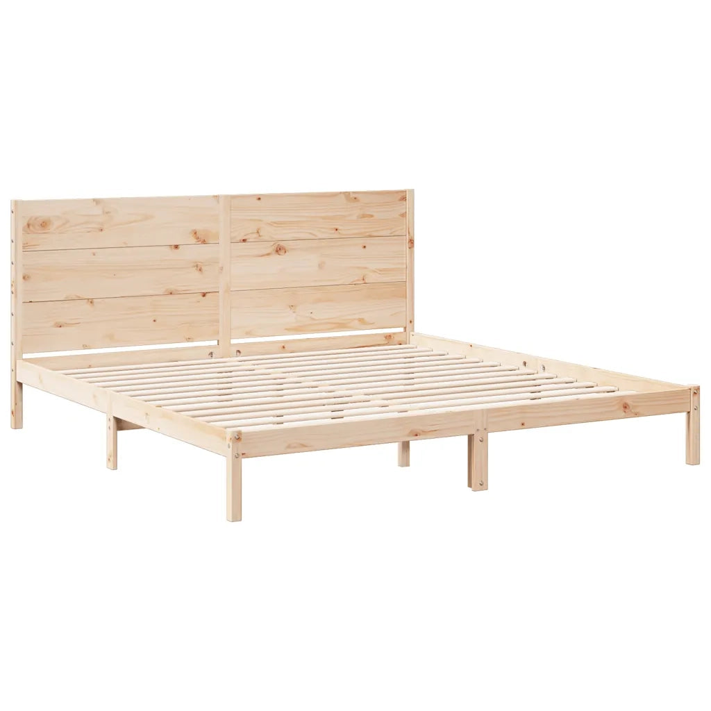 Giroletto Extra Lungo senza Materasso 200x220 cm Legno Massello