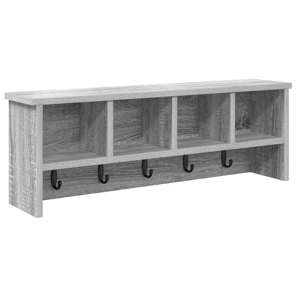 Appendiabiti a muro Grigio Sonoma 75 x 16 x 26 cm 874320