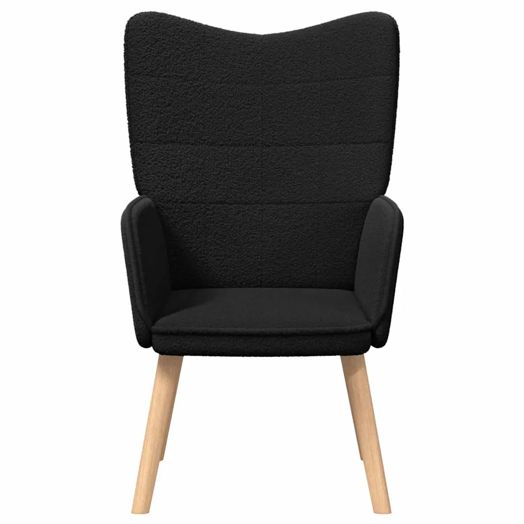 poltrona Nero 62 x 67 x 95,5 cm Tessuto Sherpa 42001781