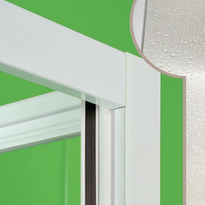 Porta Doccia Sopravasca 150 CM in Acrilico mod. Plutone con apertura laterale