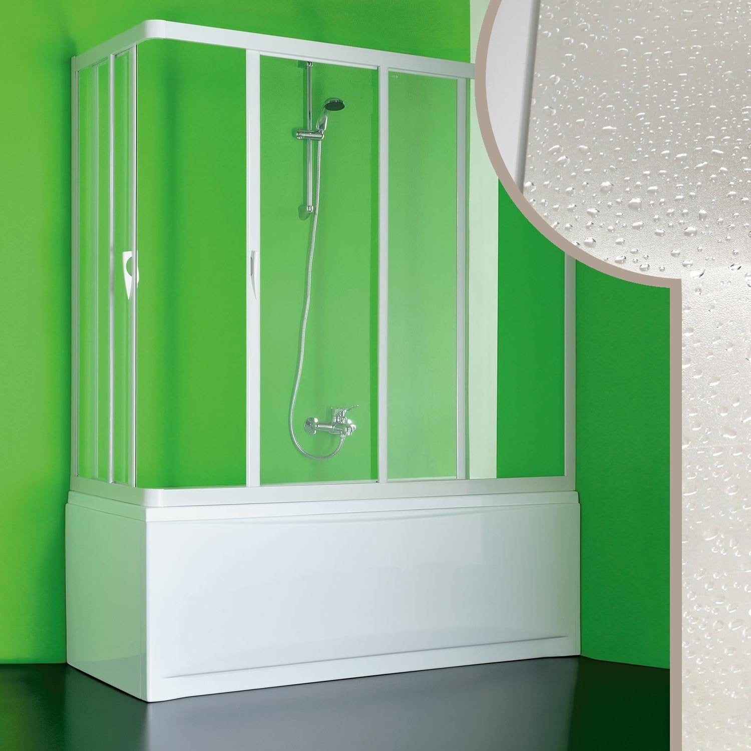 Box Doccia Sopravasca 90x180 CM in Acrilico mod.Nettuno con apertura centrale