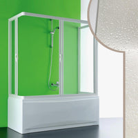 Box Doccia Sopravasca 3 lati 70x180x70 CM in Acrilico mod.Nettuno con apertura centrale
