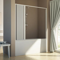 Porta Doccia Sopravasca 170 CM H150 PVC mod. Delfi Laterale