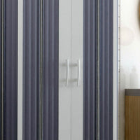 Box Doccia a 3 Lati in PVC 80x120x80CM H185 a soffietto con Apertura Centrale colore Bianco mod. Flex