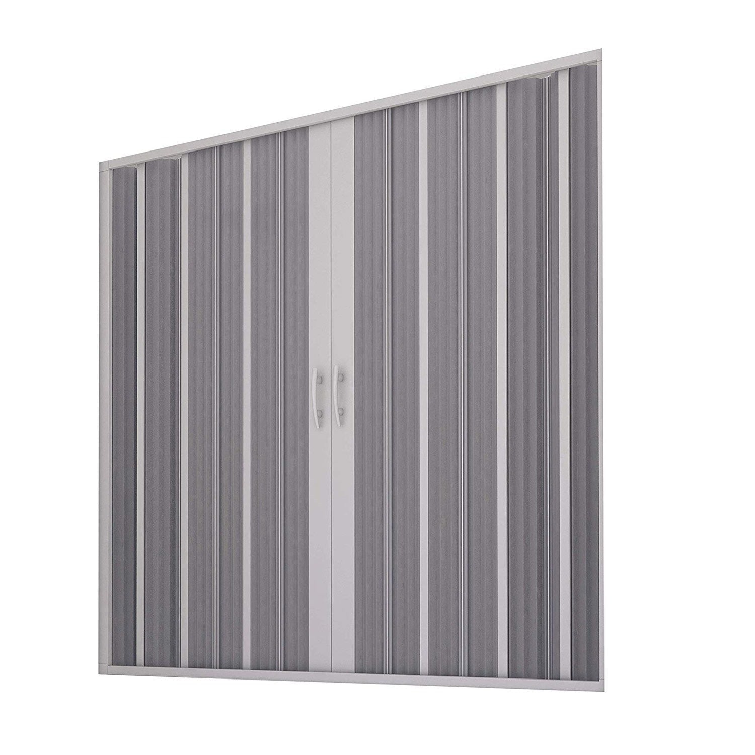 Porta Doccia Sopravasca 170 cm in PVC a soffietto con Apertura Centrale H 150 cm colore Bianco mod. Flex