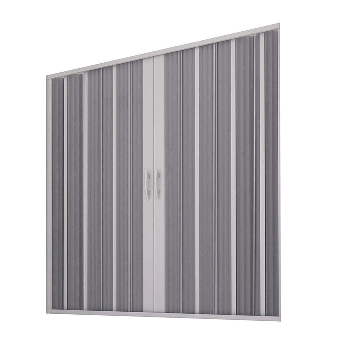 Porta Doccia Sopravasca 170 cm in PVC a soffietto con Apertura Centrale H 150 cm colore Bianco mod. Flex