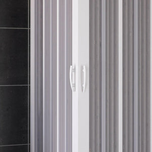 Box Doccia Sopravasca 70x170 cm in PVC a soffietto con Apertura Centrale H 150 cm colore Bianco mod. Flex