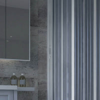 Box Doccia Sopravasca 70x170 cm in PVC a soffietto con Apertura Laterale H 150 cm colore Bianco mod. Flex