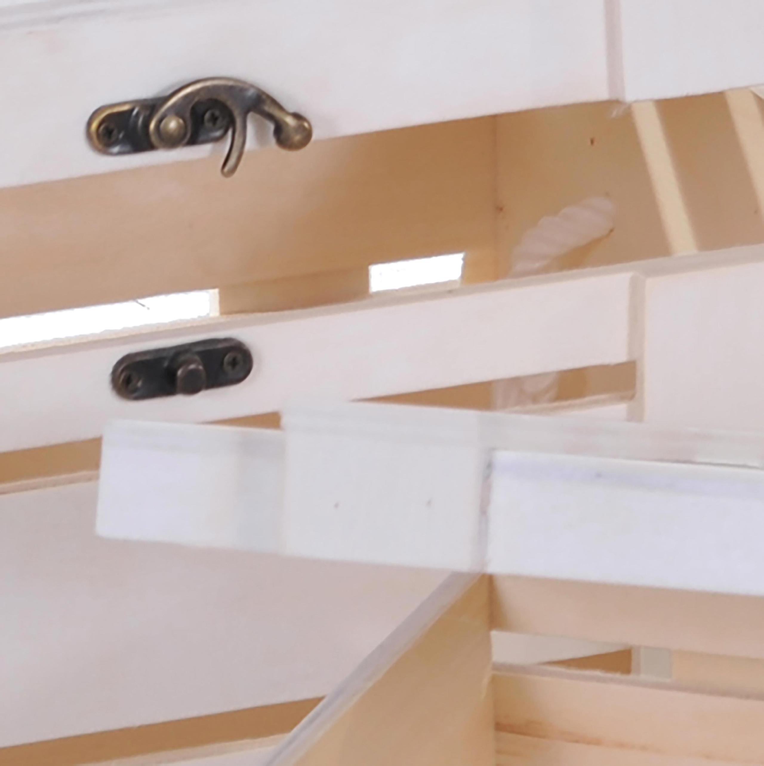 Set di 2 Bauli in Legno Larghezza 32 cm