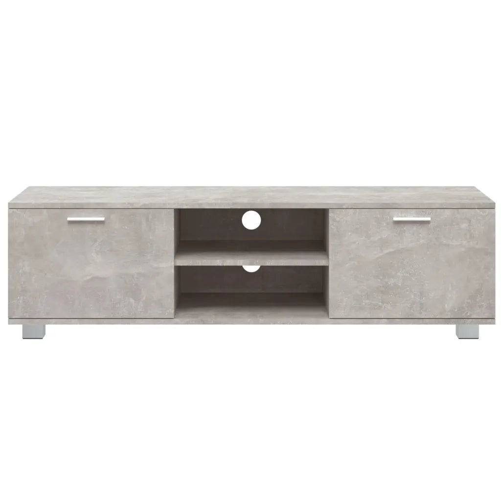 Mobile per TV Grigio Cemento 140x40,5x35 cm Legno Multistrato 342625