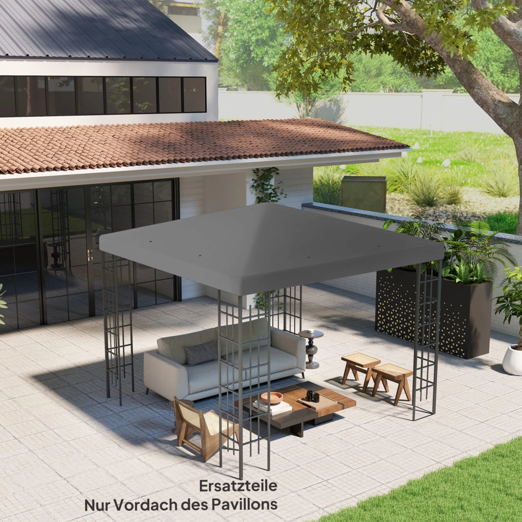Tenda da giardino ¨C zephmum ¨C 3x3 m, grigio scuro, UPF30+